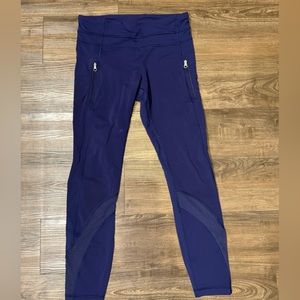 Lululemon blue workout leggings